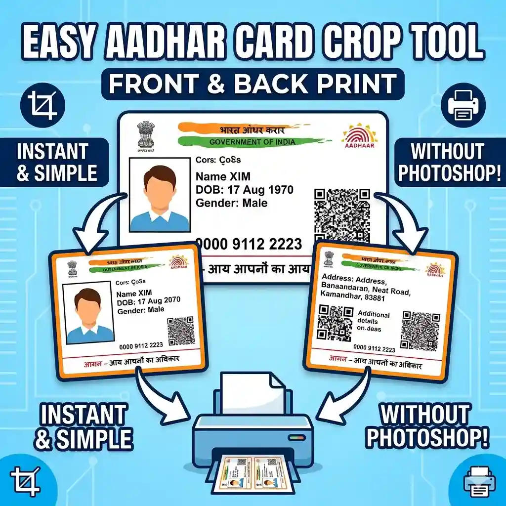 Aadhaar Card Photo Crop Tool