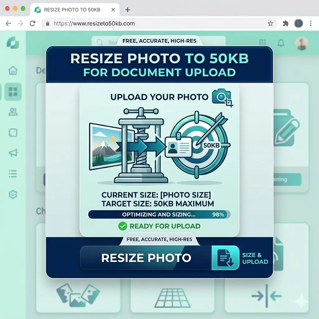 Photo 50KB for Govt Form