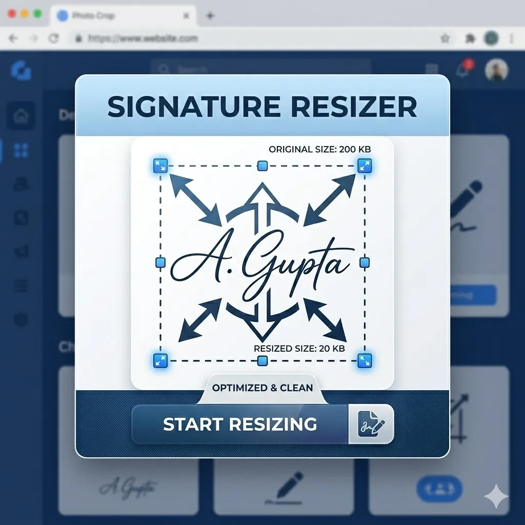 Resize Signature Online
