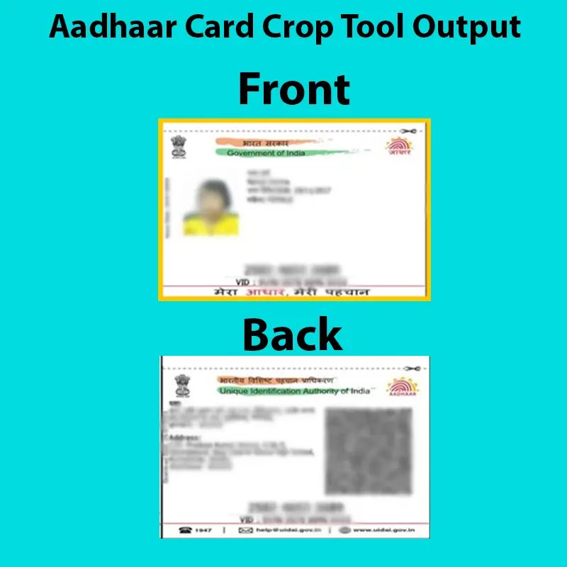 Aadhaar crop output
