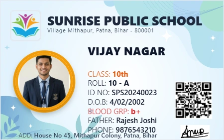 Professional Landscape ID Card (Enhanced) Format Design for PVC Print